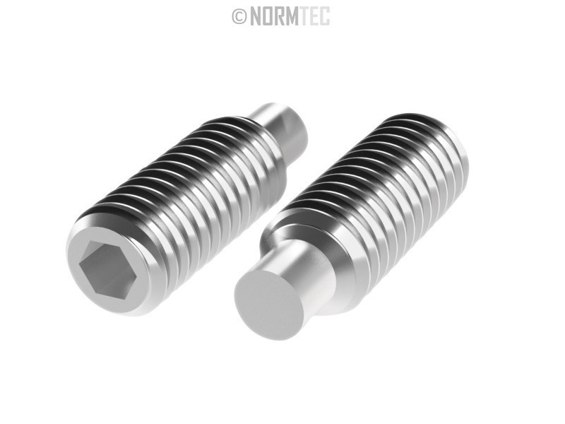 M8 X 60 SOCKET SET SCREW DOG POINT DIN 915 / ISO 4028 A2 STAINLESS STEEL